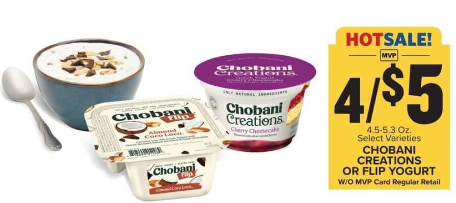 Chobani Creations or Flip Yogurt