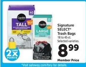 Signature SELECT Trash Bags