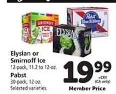 Elysian or Smirnoff Ice