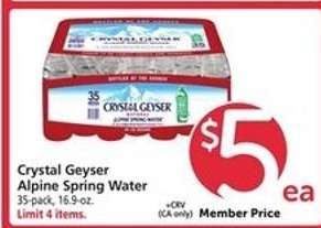 Crystal Geyser Alpine Spring Water