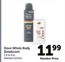 Dove Whole Body Deodorant