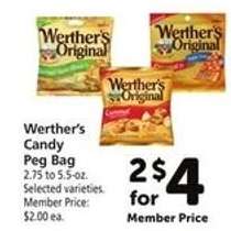 Werther's Candy Peg Bag