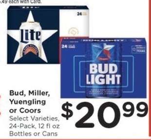 Bud, Miller, Yuengling or Coors