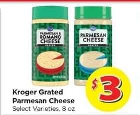 Kroger Grated Parmesan Cheese