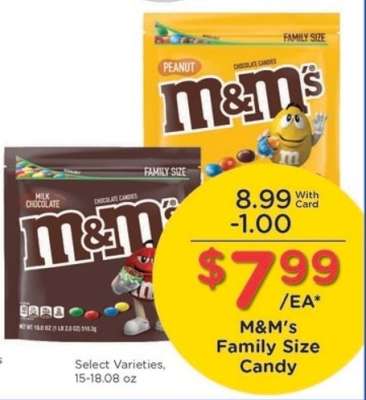 M&M's Family Size Candy