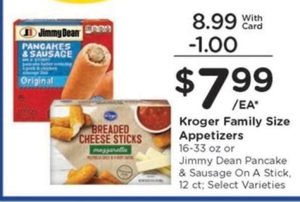 Kroger Family Size Appetizers