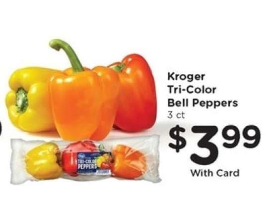 Kroger Tri-Color Bell Peppers
