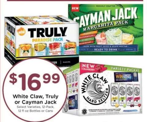 White Claw, Truly or Cayman Jack