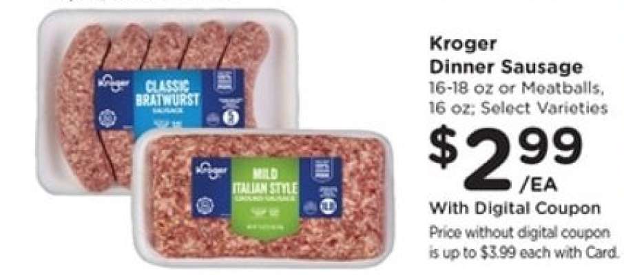 Kroger Dinner Sausage