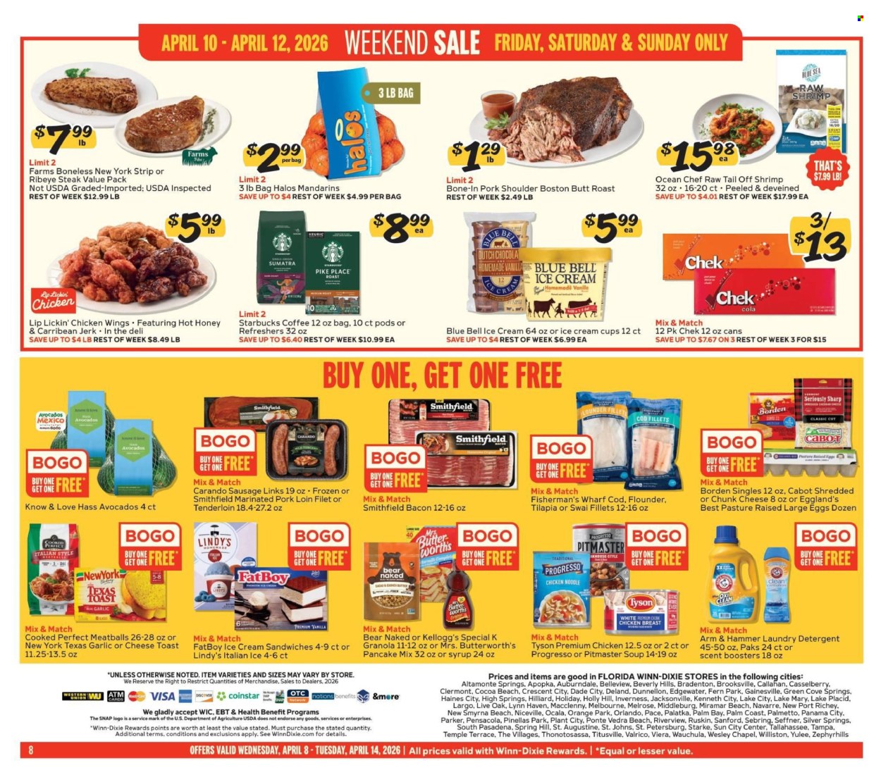 Winn Dixie ad - 04/08/2026 - 04/14/2026. Page 8