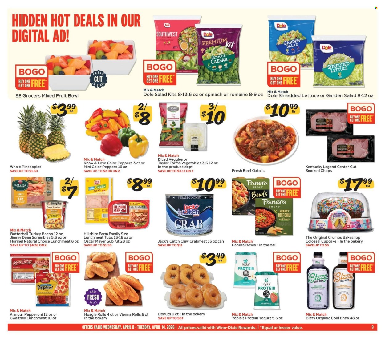 Winn Dixie ad - 04/08/2026 - 04/14/2026. Page 9