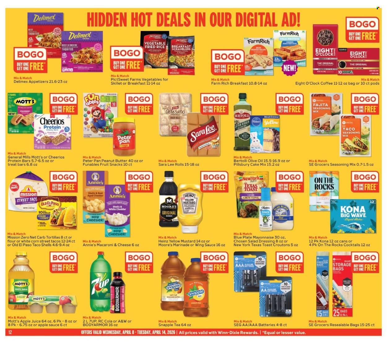 Winn Dixie ad - 04/08/2026 - 04/14/2026. Page 12