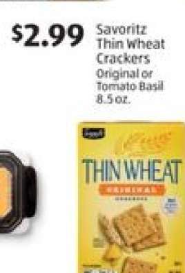 Savoritz Thin Wheat Crackers