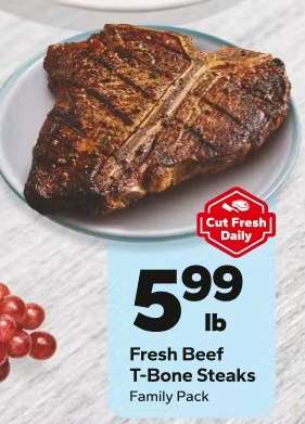 Fresh Beef T-Bone Steaks