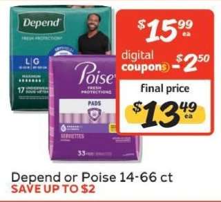 Depend or Poise 14-66 ct