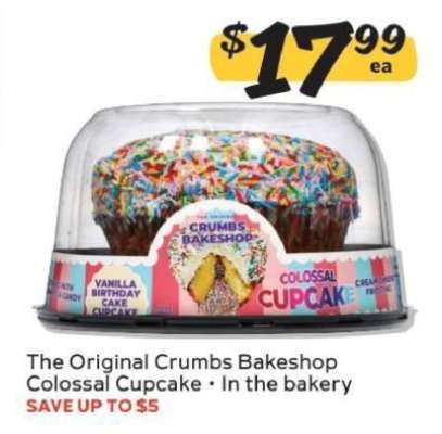The Original Crumbs Bakeshop Colossal Cupcake