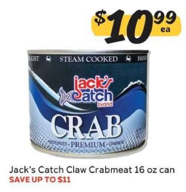 Jack's Catch Claw Crabmeat