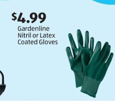 Gardenline Nitril or Latex Coated Gloves