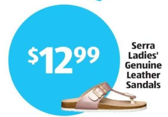 Serra Ladies' Genuine Leather Sandals
