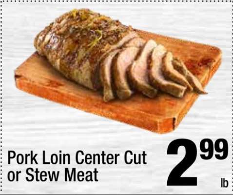 Pork Loin Center Cut or Stew Meat
