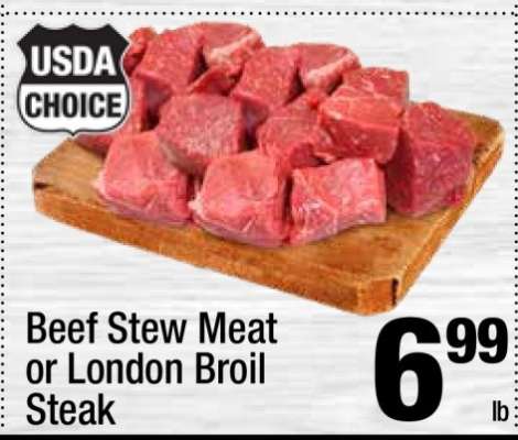 Beef Stew Meat or London Broil Steak