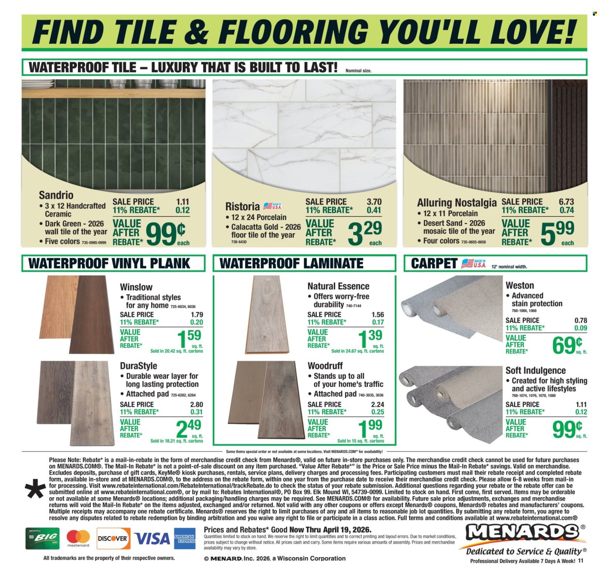 Menards ad - 04/09/2026 - 04/19/2026. Page 18