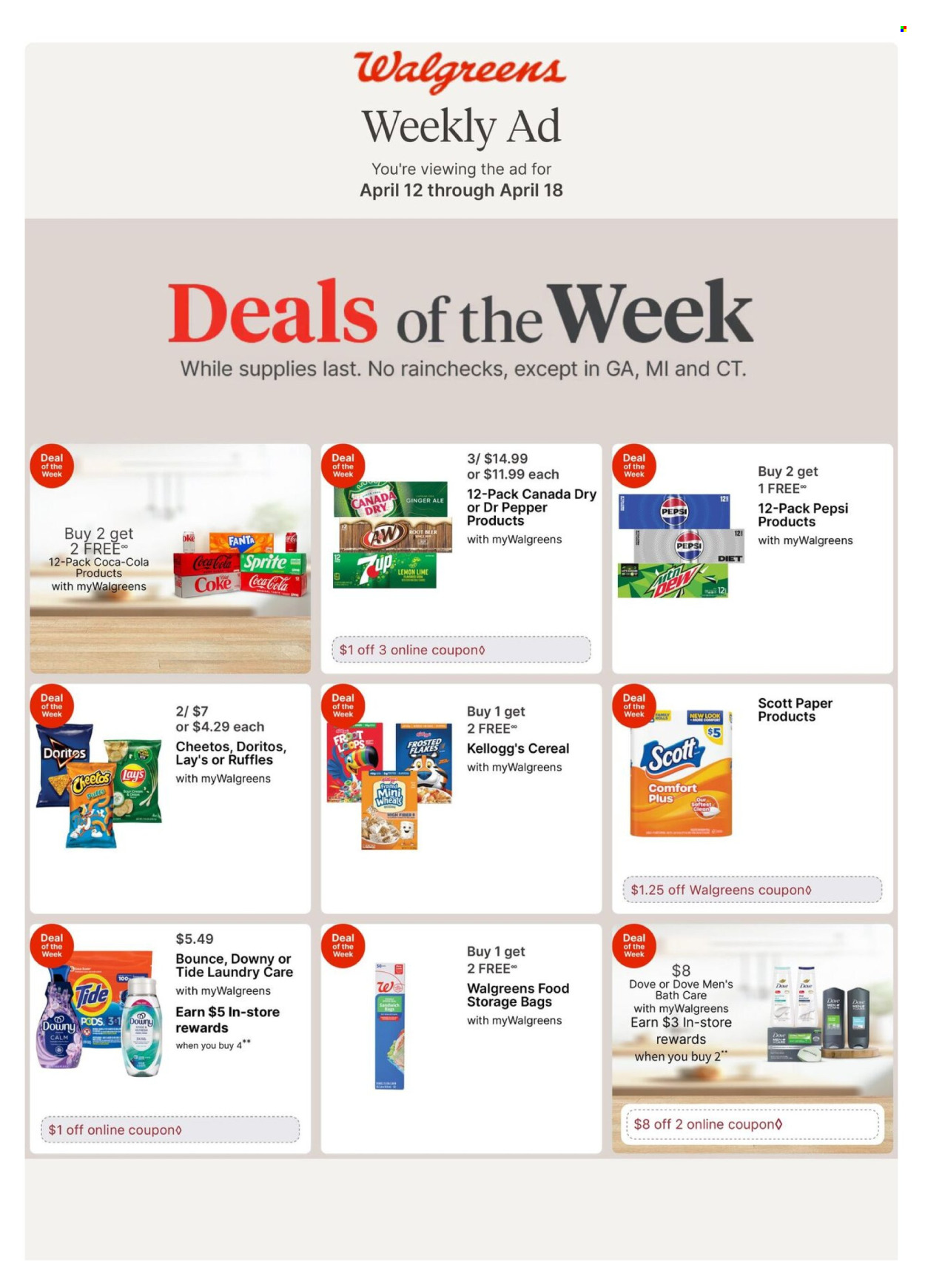 Walgreens ad - 04/12/2026 - 04/18/2026. Page 1