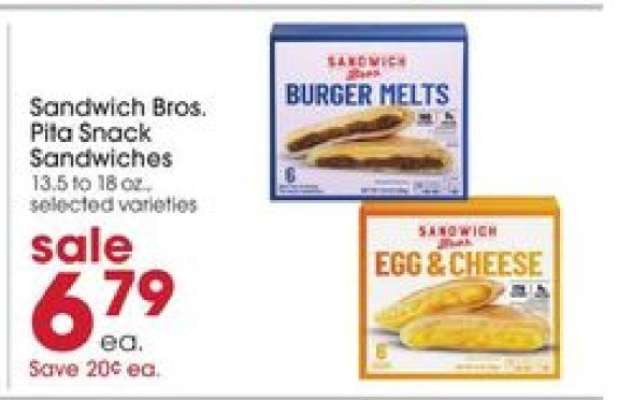 Sandwich Bros. Pita Snack Sandwiches