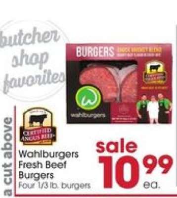 Wahlburgers Fresh Beef Burgers
