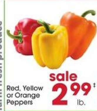 Red, Yellow Or Orange Peppers