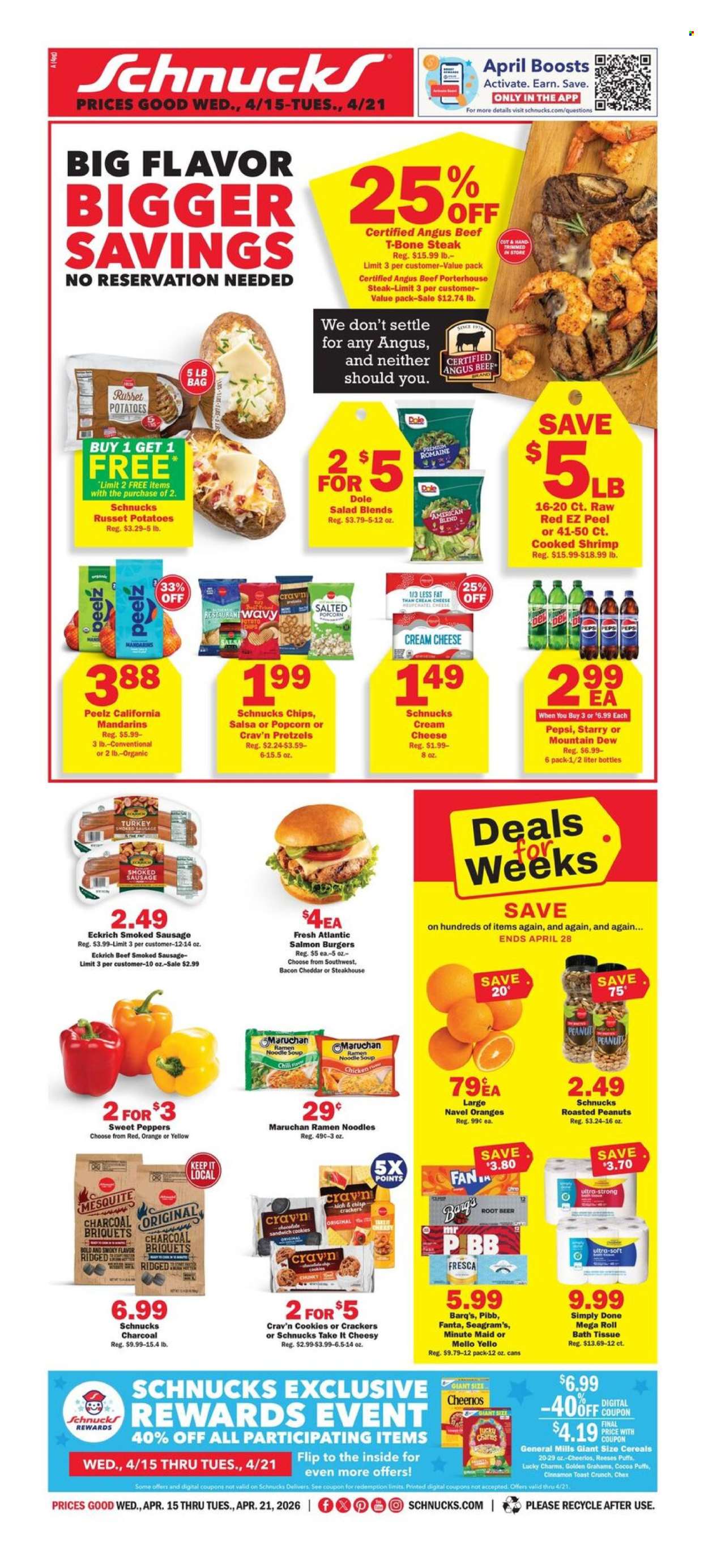 Schnucks ad - 04/15/2026 - 04/21/2026. Page 1
