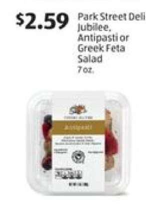 Park Street Deli Jubilee, Antipasti or Greek Feta Salad