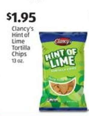 Clancy's Hint of Lime Tortilla Chips