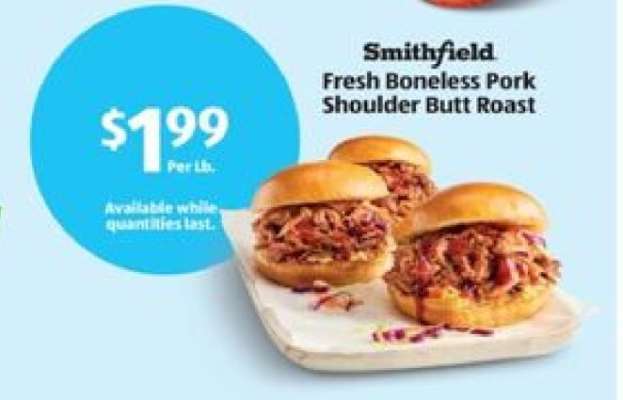 Smithfield Fresh Boneless Pork Shoulder Butt Roast