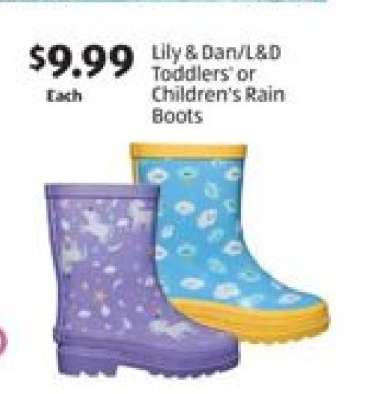 Lily & Dan/L&D Toddlers' or Children's Rain Boots