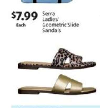Serra Ladies' Geometric Slide Sandals