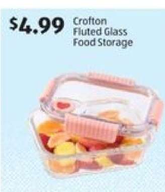 Crofton Fluted Glass Food Storage