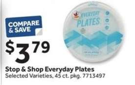 Stop & Shop Everyday Plates
