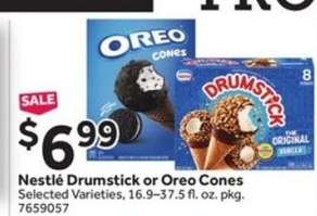 Nestlé Drumstick or Oreo Cones