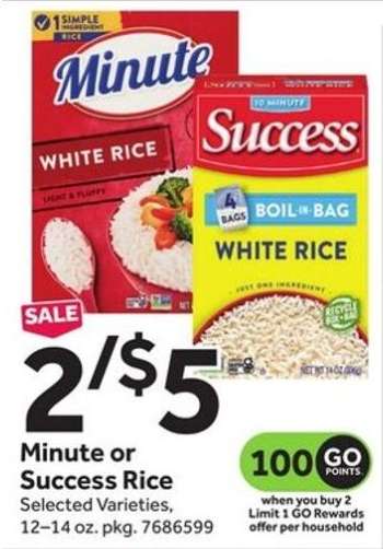 Minute or Success Rice