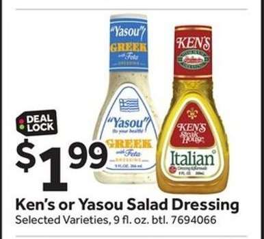 Ken's or Yasou Salad Dressing