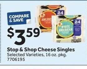 Stop & Shop Cheese Singles
