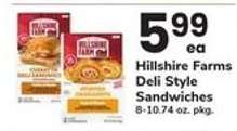 Hillshire Farms Deli Style Sandwiches