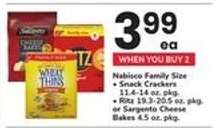 Nabisco Family Size Snack Crackers