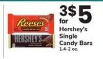 Hershey's Single Candy Bars