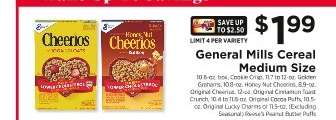 General Mills Cereal Medium Size