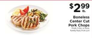 Boneless Center Cut Pork Chops