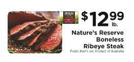 Nature’s Reserve Boneless Ribeye Steak