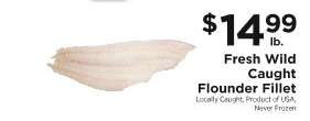Fresh Wild Caught Flounder Fillet