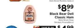 Black Bear Deli Classic Ham